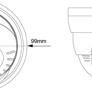 AVTECH 陞泰 500萬半球型紅外線攝影機 3.6mm (含聲音）DGC5005AT 